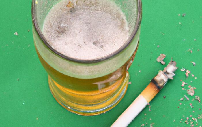 ¿Qué pasa si mezclo alcohol y ceniza de tabaco?